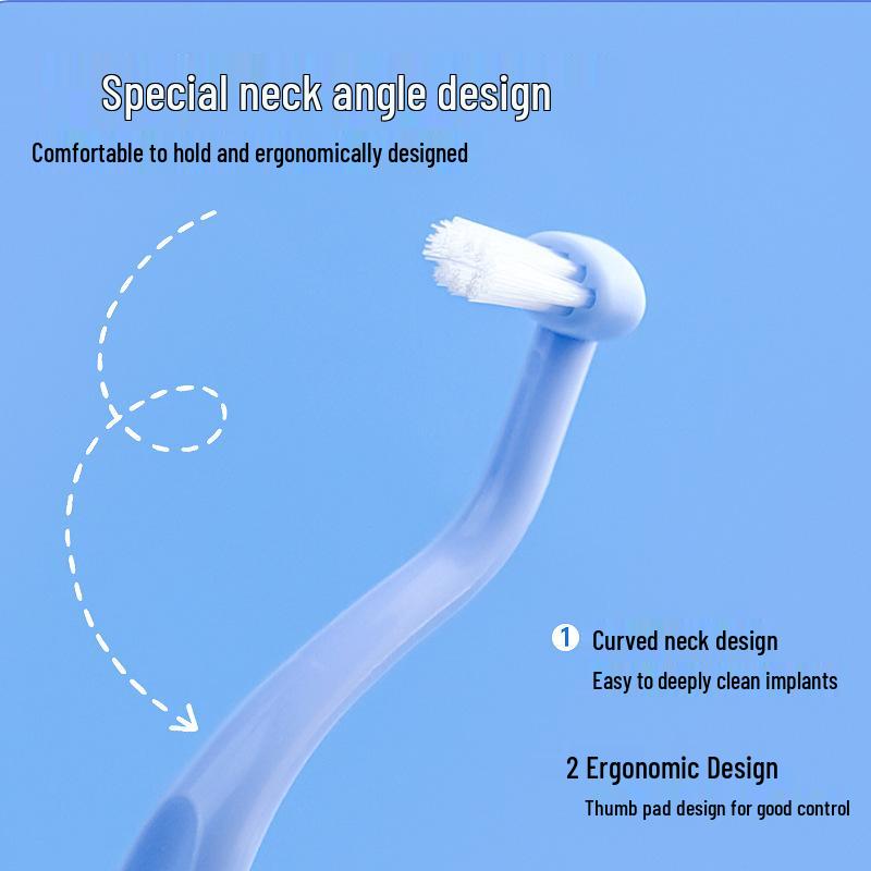 Orthodontic & Post-Implant Care Toothbrush for Interdental Spaces and Wisdom Teeth