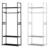 Clothing Rack Garment Rack with Bottom Shelf for Hanging Clothes Coat Skirts Shirts Sweaters Shoe Rack Storing Shoes