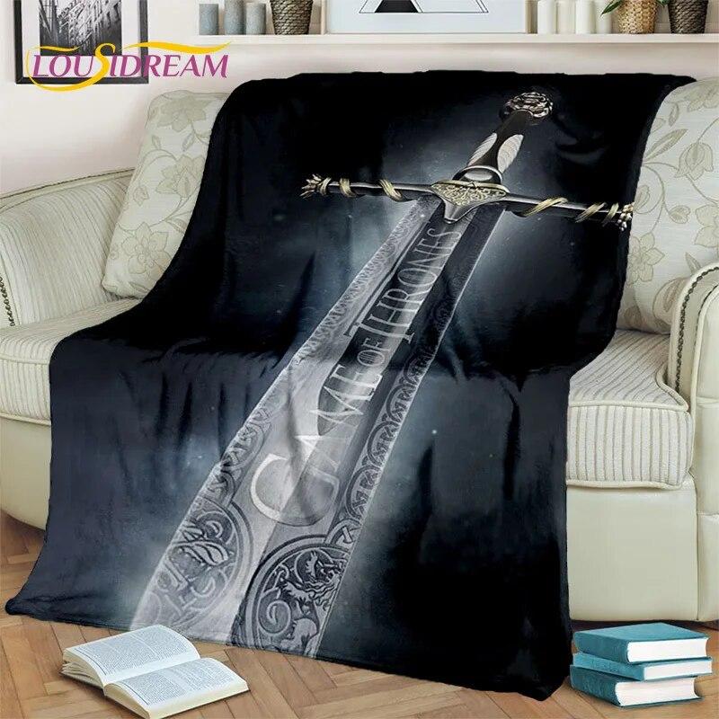 Viking nordisk mytologi Fenrir Kråkfilt,Flannel Sängfilt för Hem Sovrum Säng Soffa Picknick Kontor Vandring Fritid Tupplur Present