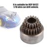 02023 Metal Clutch Bell (Double Gears) for HSP 94122 Nitro 1 10 Car Drift Vehicle