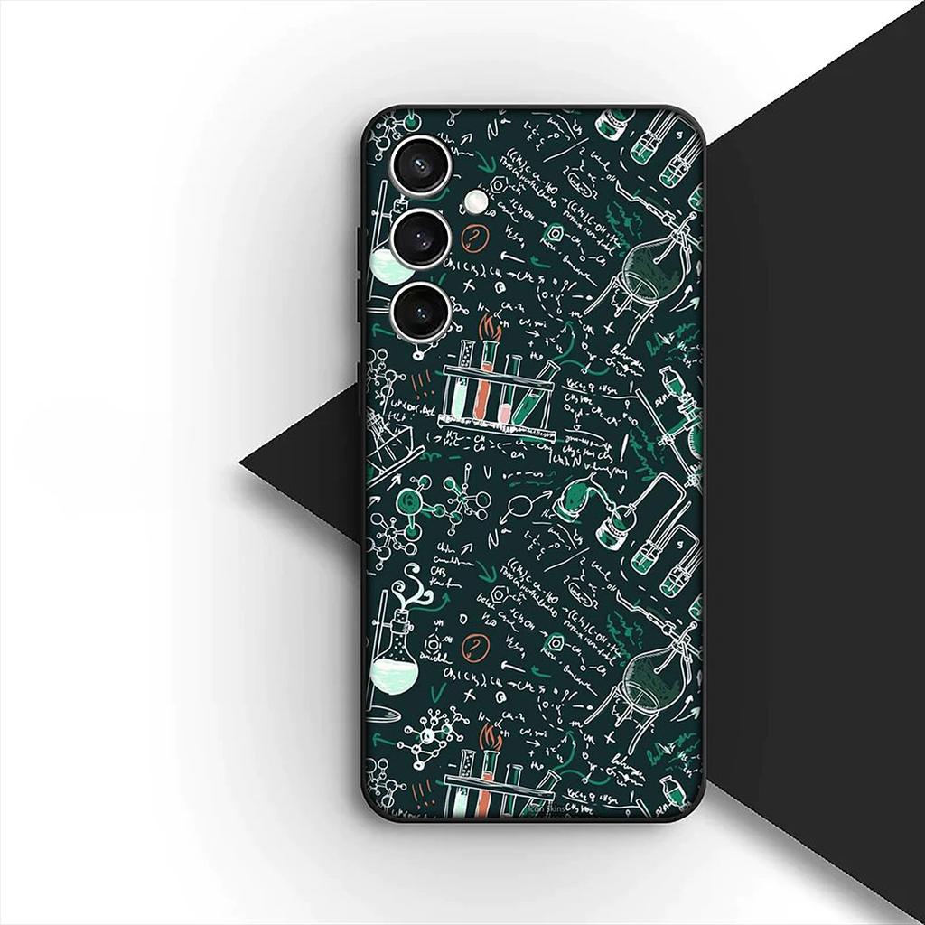Chemical Maths Equation Formula Phone Case for Samsung Galaxy S24 S25 S23 FE Ultra Plus S7 Edge S25+ S23+ A56 5G Cover