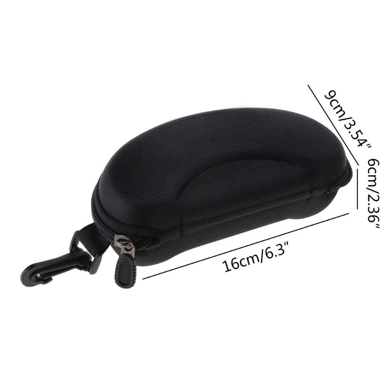 Unisex Big Large Hard-Shell Sports Glasses Case Soccer Basketball Goggles Box Sports Glasses Storage Holder With Clip