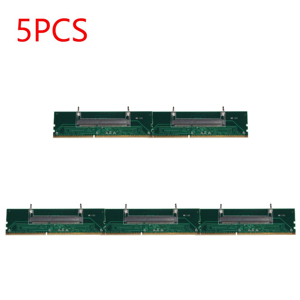1-5Pcs Laptop DDR3 SODIMM To Desktop DIMM Memory Connector Cards Converter Adapter Support DDR3 Memory Cards Converter Adaptor