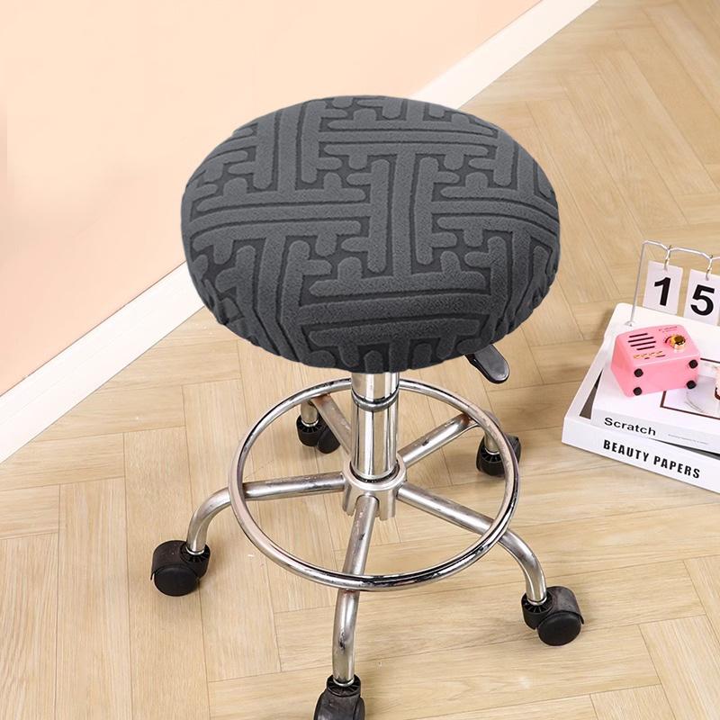 Simple and Universal Round Stool Cushion Cover Bar Swivel Chair Cover Round Chair Cover Bar Round Stool Cover Four Seasons