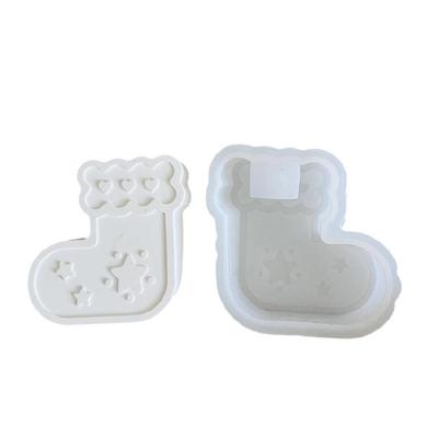 Christmas Stocking Silicone Molds for Epoxy Resin Gypsum Decoration Silicones Candlestick Molds for Candle Holder
