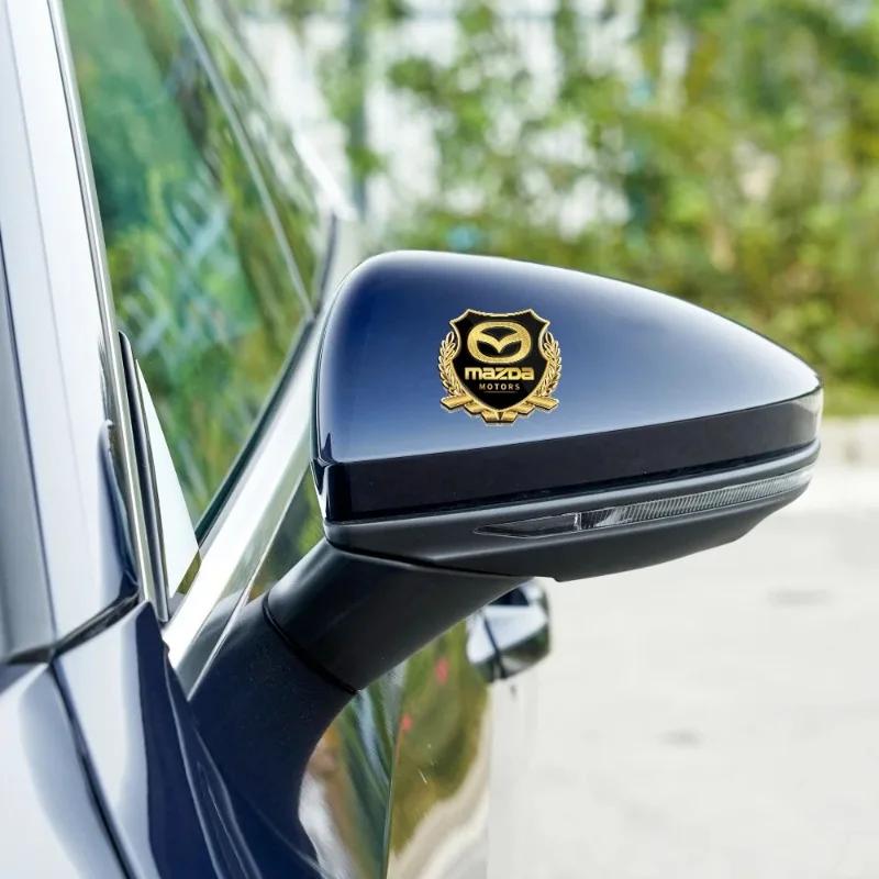 For Mazda 8 4 2 6 323 626 RX7 RX8 Folding CX3 BN Atenza Car Badge Sticker Car 3D Metal Emblem Decal Exterior Styling Accessories h2