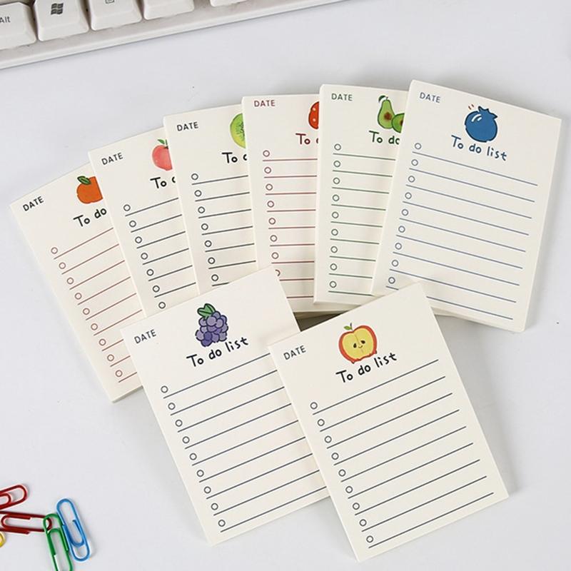50-sheet Note Pad Message Notes Chesk List To Do List Memo Writing Pads Scarpbook Stationery Office School Supplies