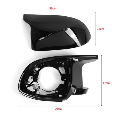4PCS Car Rear View Mirror Cover Kit Replacement for BMW X3 G01 X4 G02 X5 G05 X6 G06 X7 G07 X3M F97