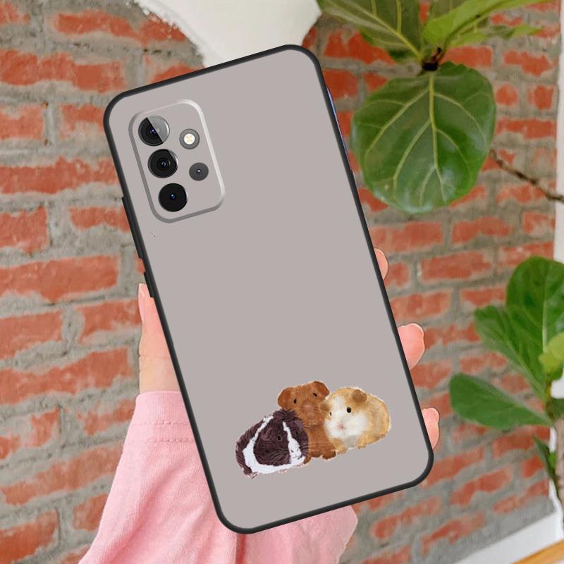 Cute Cartoon Guinea Pig Phone Case For Samsung Galaxy A15 A25 A55 A54 A34 A14 A35 A52 A32 A12 A51 A71 A13 A33 A53 Samsung A51 4G