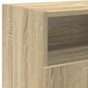 TV Stand with LED Lights Sonoma Oak 120 X 30 X 50 Cm