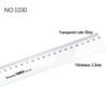 Multi-Functional Ruler & Set Square Pack: 20/30/40cm Transparent Straight Rulers & 30cm Set Square for Students & Drafting