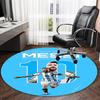 1pc Football Star (2) Print Round Carpet Chair Round Carpet Suitable for Bedroom Living Room Home Decorative Carpet