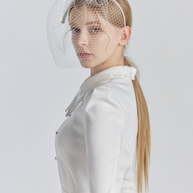 GRACE U Mesh Hairband (White)