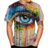 2024 New Fashion Men's and Women's Crew Neck 3D HD Printed Eye Pattern T-shirt Street Style Unisex Kids Fashion Top 100-6XL