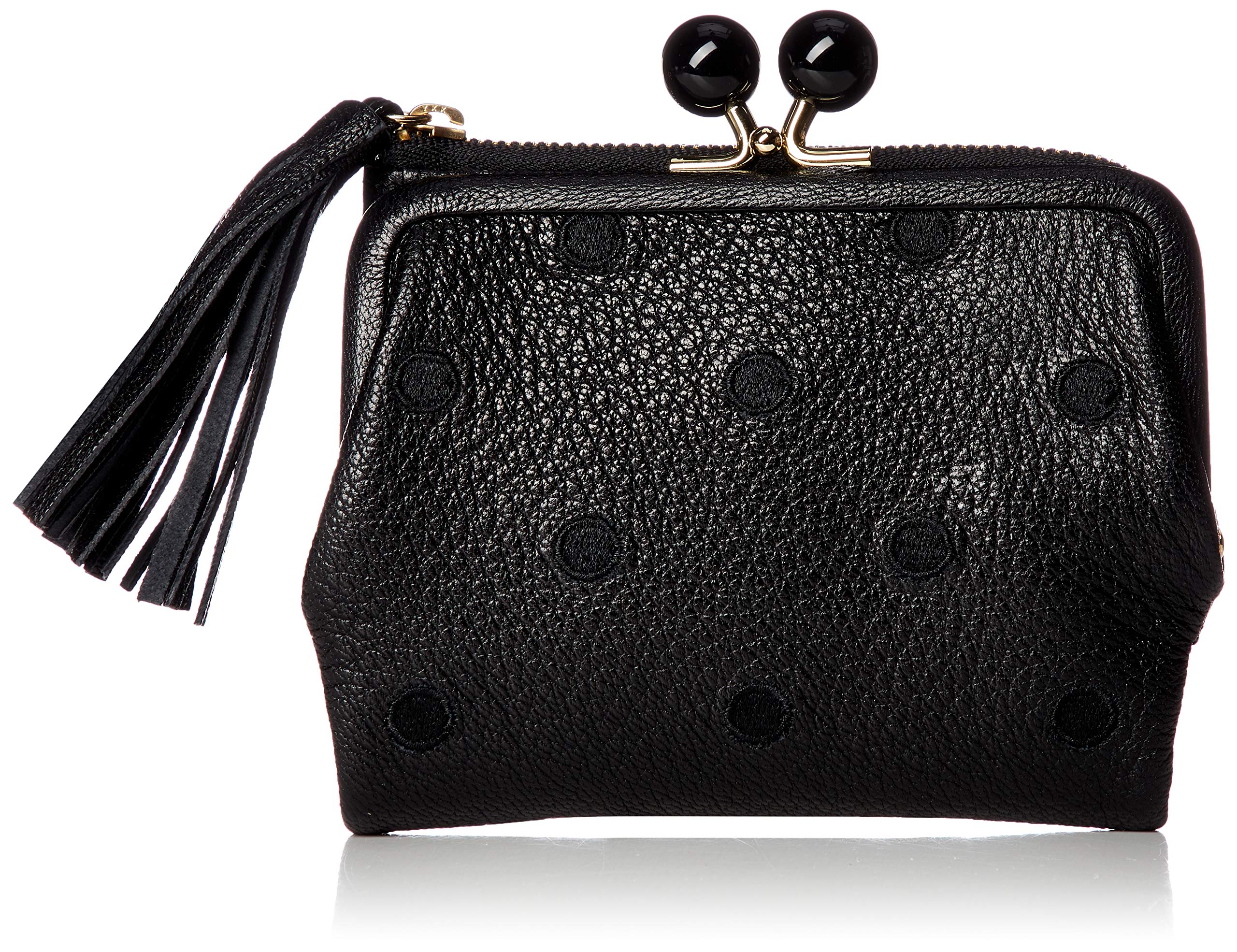 

Perke Acrylic Bead Clasp Bifold Wallet 08-06-03160 Women s BKDOT