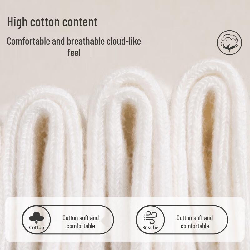 Miiow Men's 5-Pair Cotton Mid-Calf Sports Socks