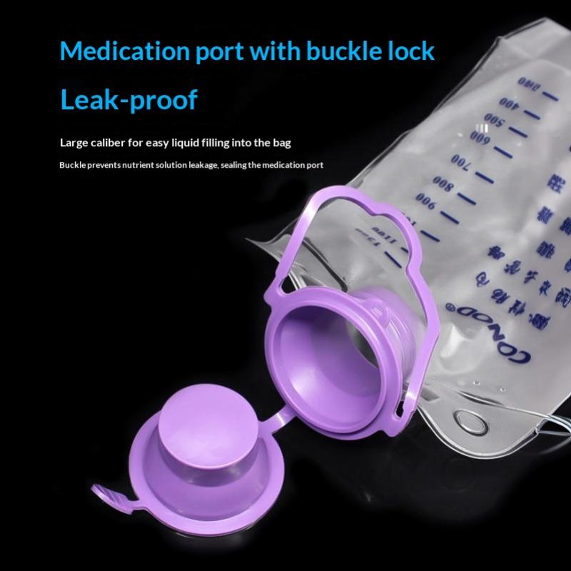 1200 ml Medische Plastic Voedingszak Enterale Voeding Toevoerzak Neusvoeding Voedingsstof Zwaartekrachtpomp Transparante Buiszak