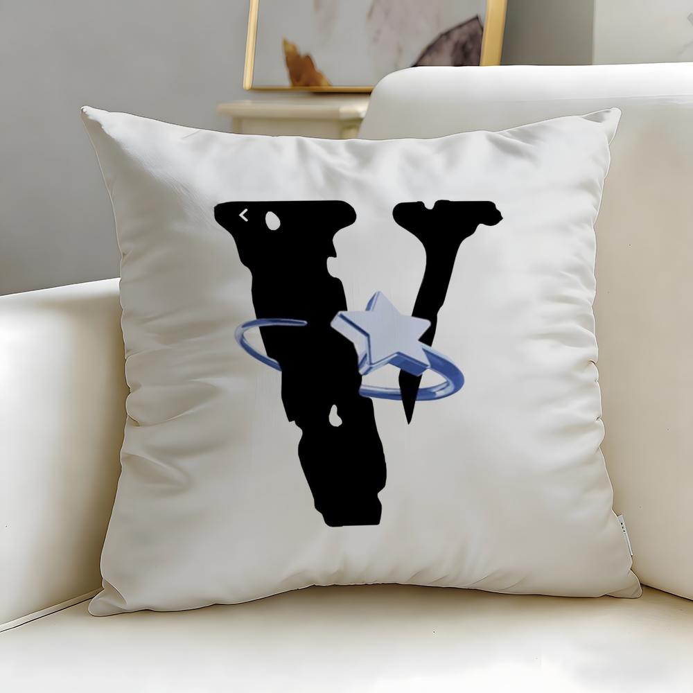 popular fashion brand Vlone Cushion Cover Soft & Easy-Wash Pillow Case – Versatile for Couch, Bed, Travel and Office