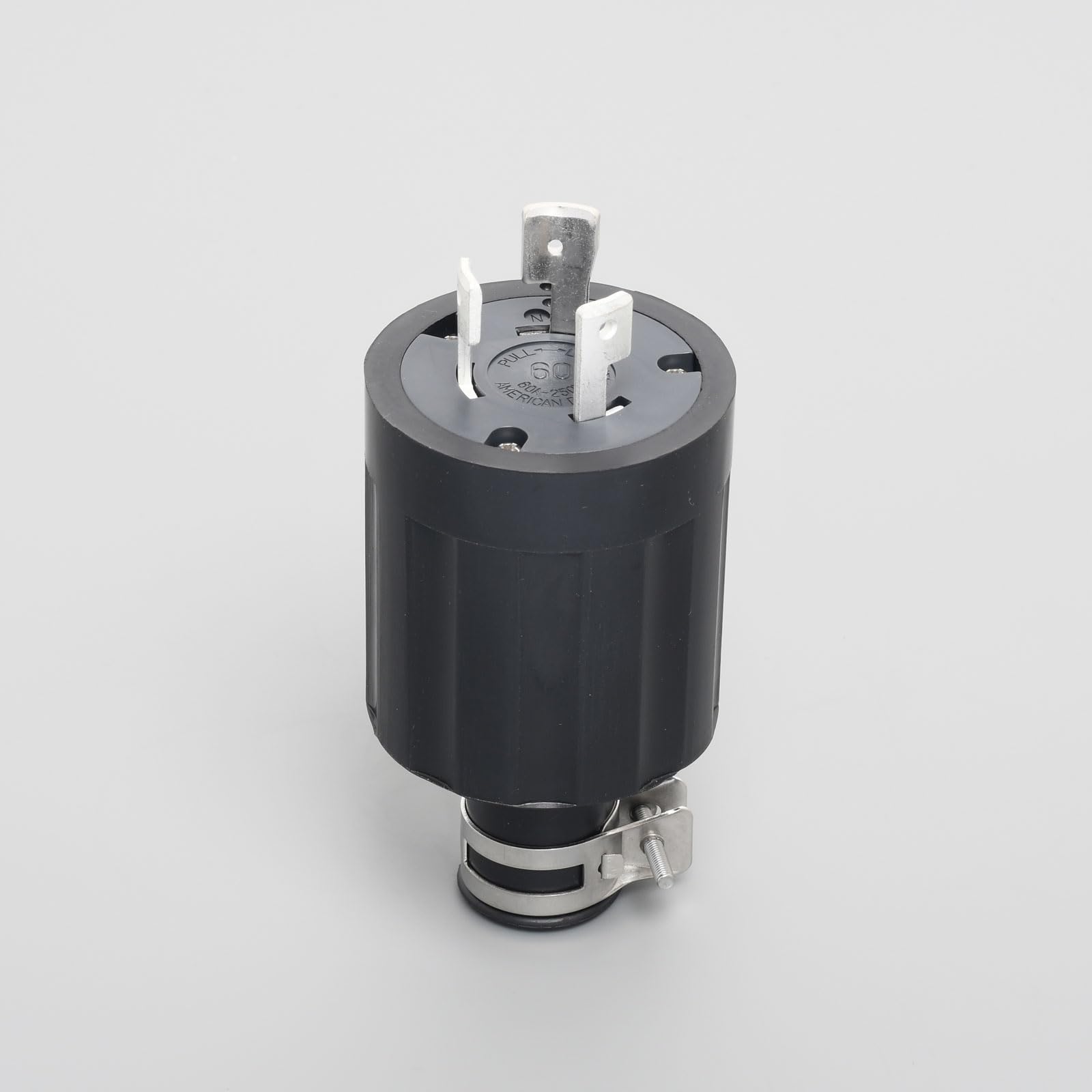 

American Electric Hook-Type Rubber Plug, 3P 60A 250V, 3622R