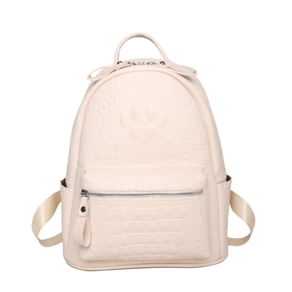 New Korean Version of Versatile Large Capacity Backpack Simple Texture College Student Schoolbag Travel Backpack