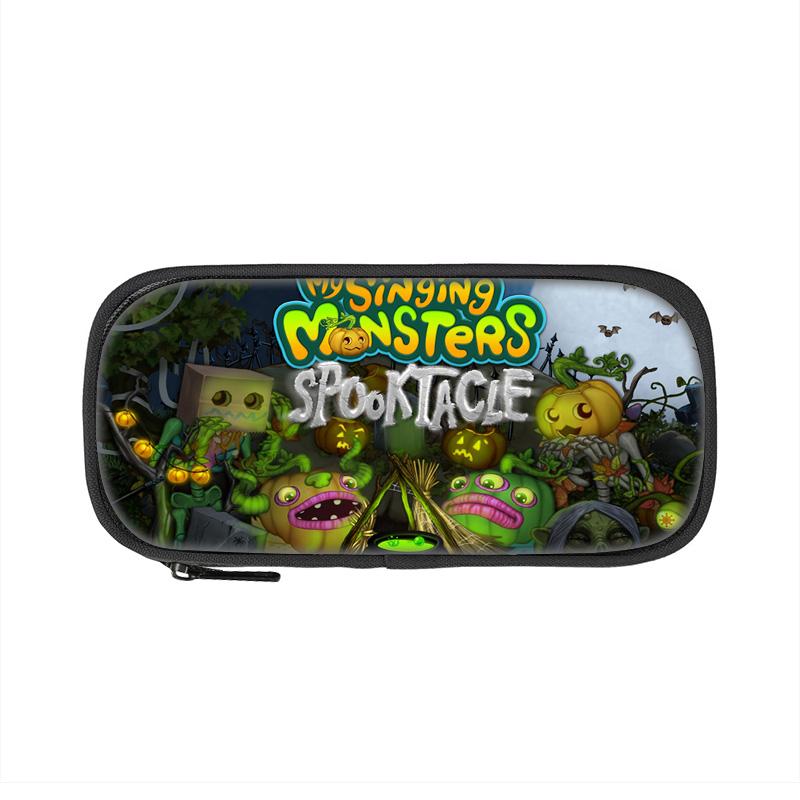 My Singing Monsters Pen Case Game Cartoon Print Large Capacity New Kindergarten Elementary School Boys and Girls
