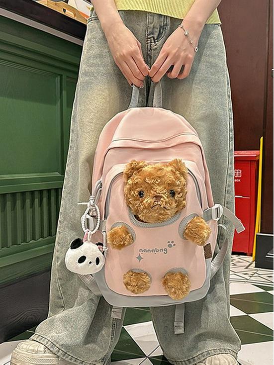 Korean-Style Cute Casual Backpack: Niche Design, Large Capacity, Fashionable Summer Schoolbag