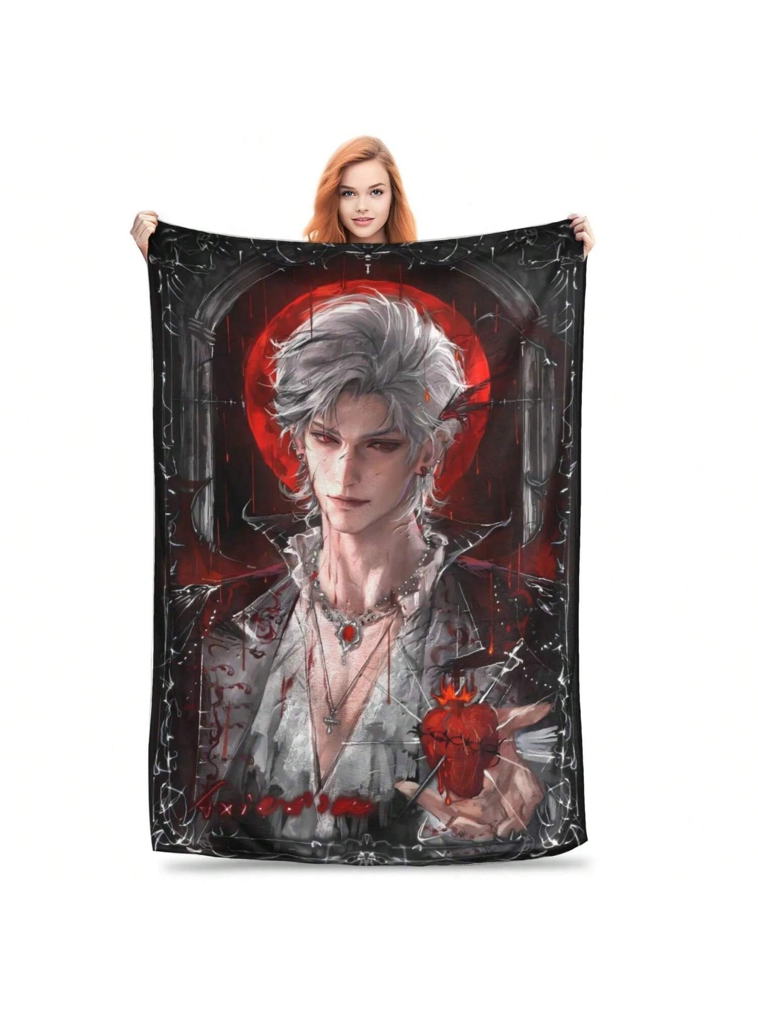 Любовь И Космос Силус Плед Качественный Мягкий Теплый Плед Для Дивана Кровати Графический Покрывало 75X95CM