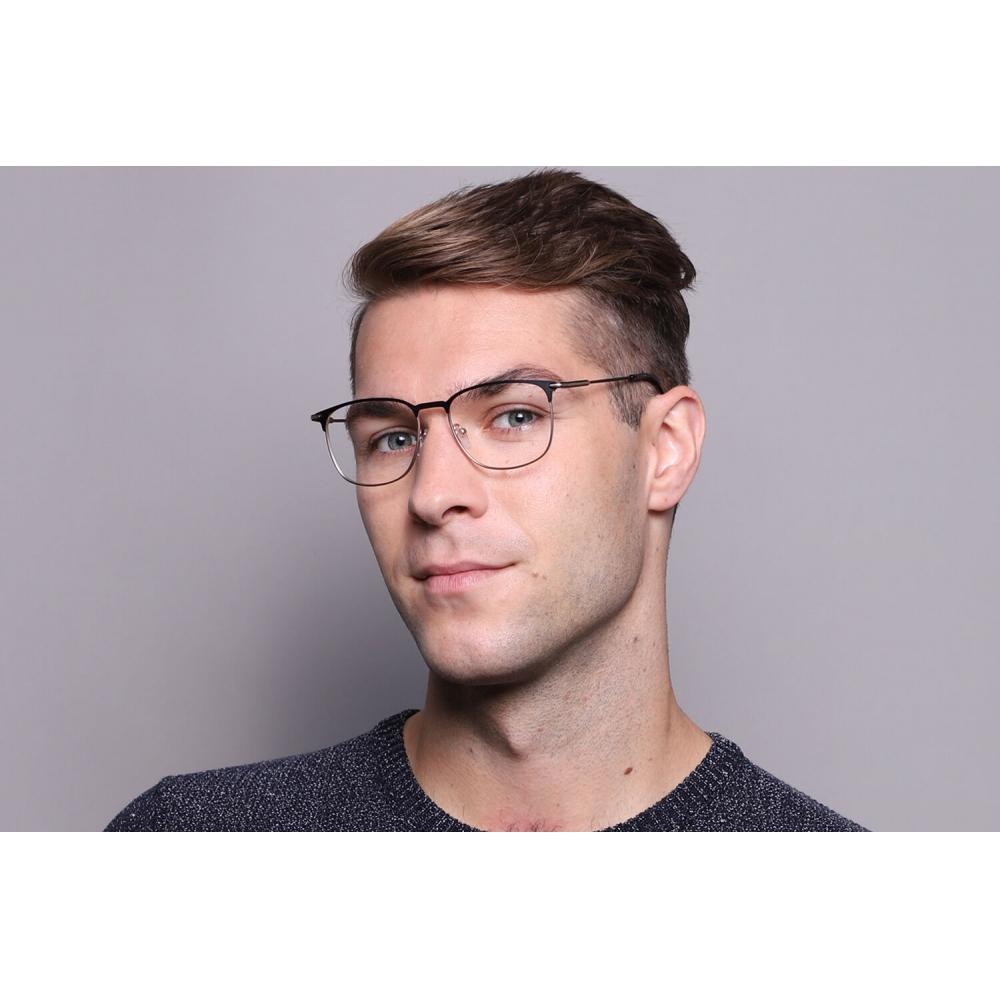 Full Rim Square Black Rose Gold Smartbuy Collection Brend 890b Fashion Unisex Eyeglasses