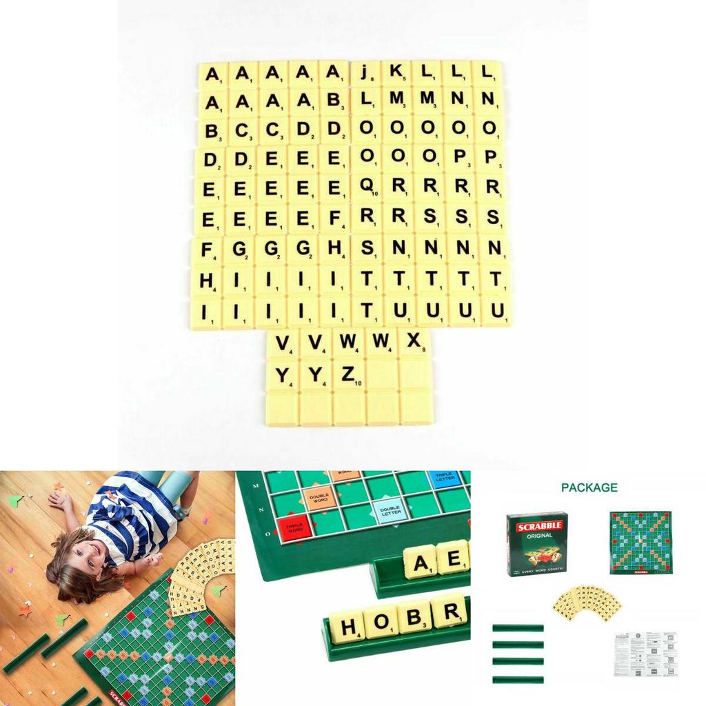 Classic Scrabble Board Game Educational Toy For Kids And Adults
