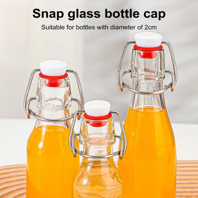 Tappi di bottiglia ermetici flip top da 10 pezzi per la produzione di birra fatta in casa Tappi di bottiglia di carbonatazione con coperchio in acciaio inossidabile a prova di perdite
