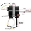 16" 3-stufiger Wandventilatormotor mit dicken Doppelkugellagern und Fernbedienung, 5-Draht-Elektroventilatormotor