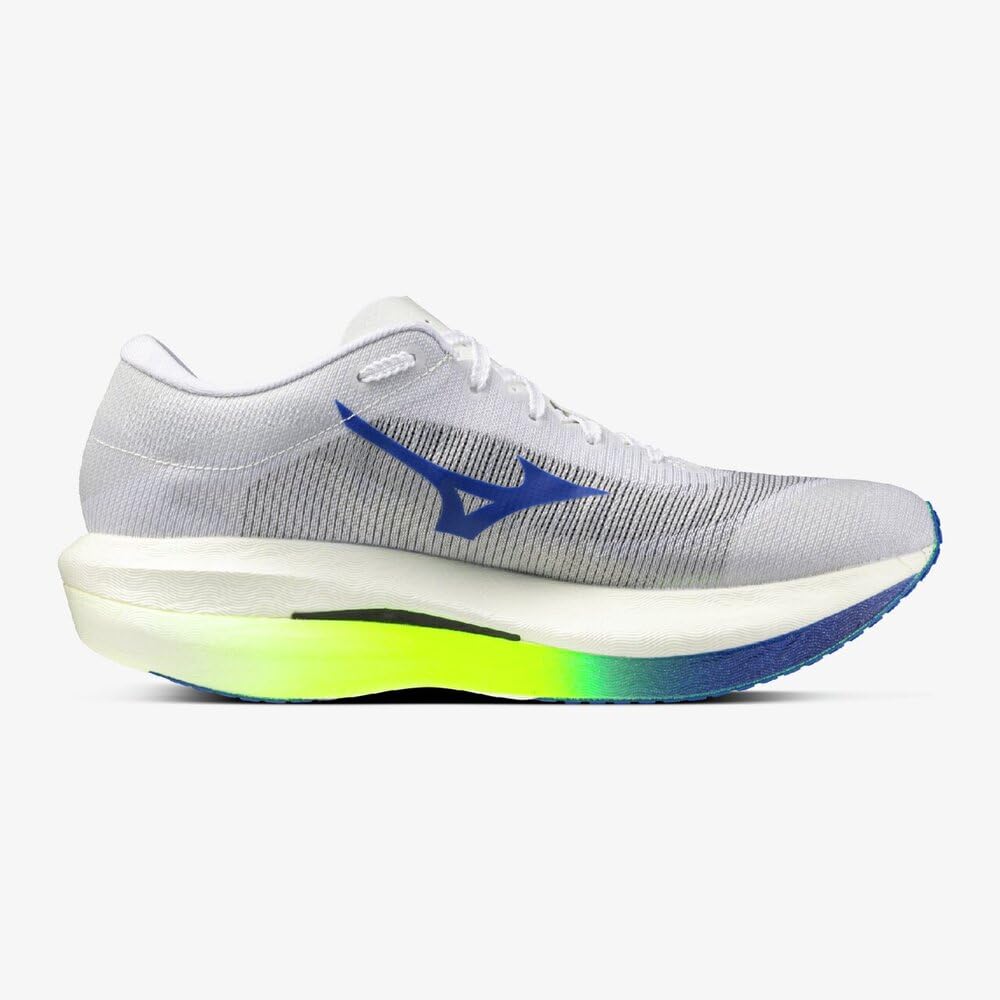 MIZUNO Running Shoes HYPERWARP PRO Racing Carbon Plated Unisex White/Blue/Yellow 26.5 cm 2E