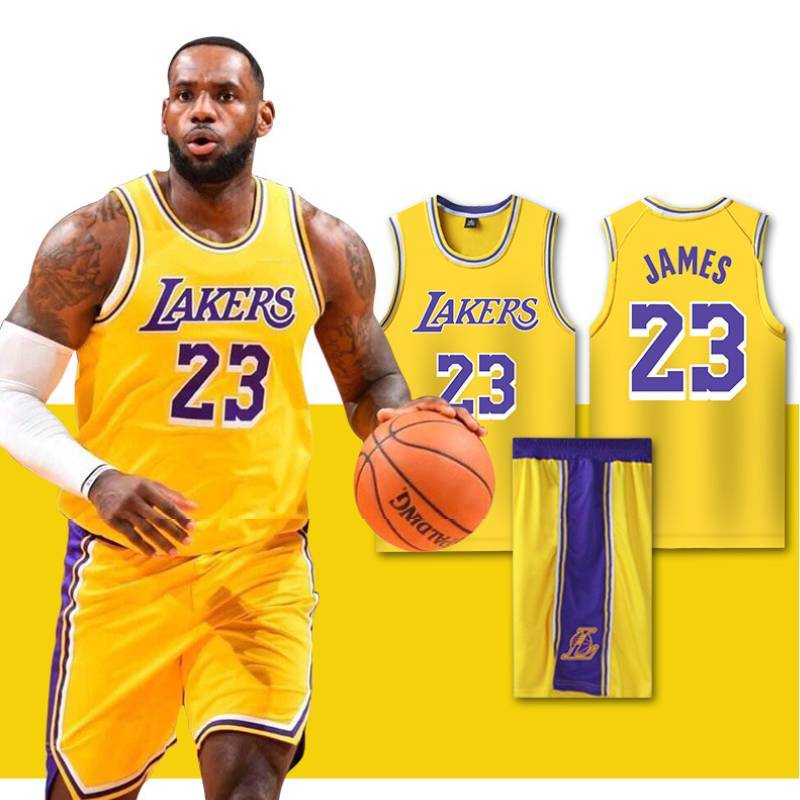 Lakers Lebron James Kosárlabda Mezsese Szett Gyorsan Száradó Anyaggal Gyerekeknek és Felnőtteknek