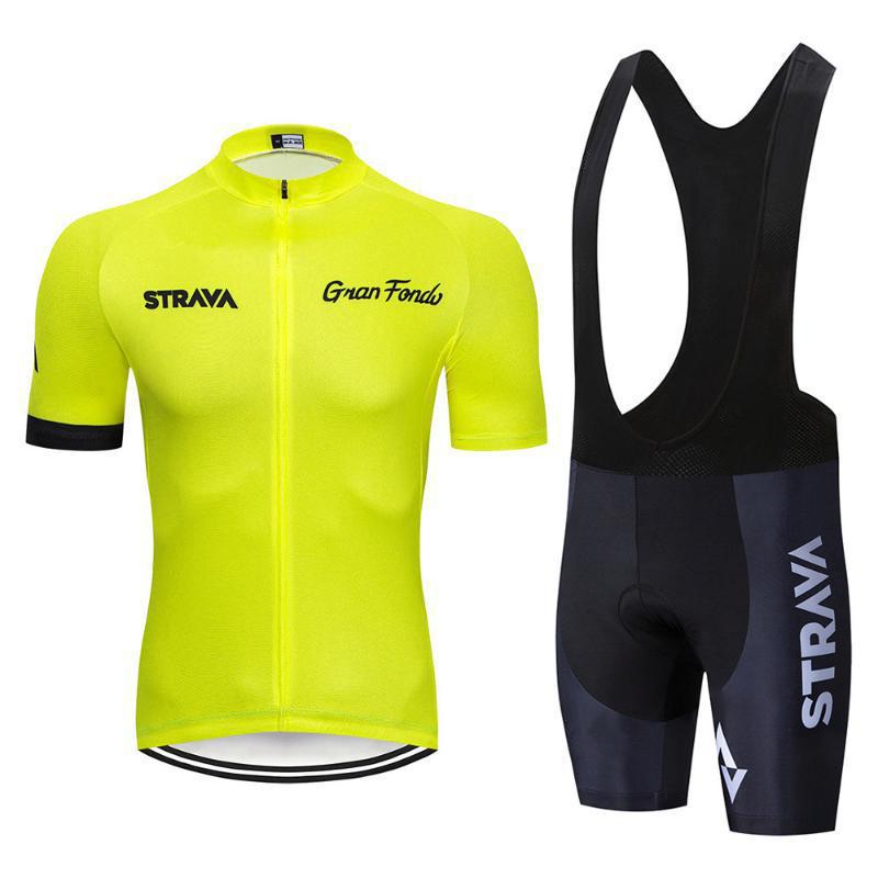 Cycling Suit Short Sleeve Suit Strap Cycling Pants Cycling Team