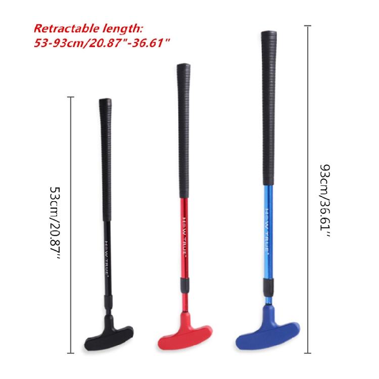 Two Way Retractable Golf Putter Premium Grip Two-Way for Head Right Or Left Hand