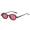 New Fashion Small Oval Black Sunglasses Men Women Vintage Rivets Punk Blue Green Round Shades UV400 Female Sun Glasses