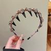 Rhinestone Shiny Head Hoops Hair Bands Women Luxury Korean Bezel Headbands Ladies Fashion Dating Party Hair Accessories Headwear