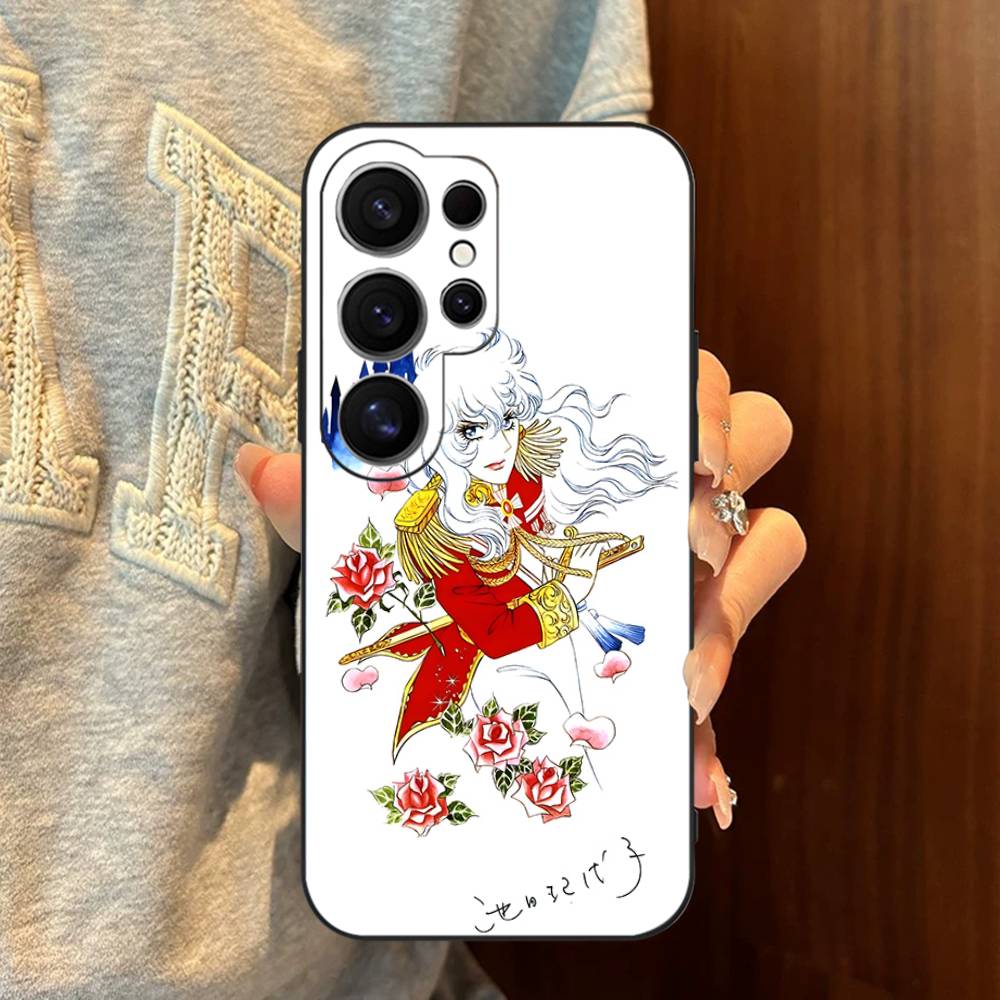 Rose Of V-Versailles Lady Oscar Phone Case For Samsung S 24 Fe 25 Ultra Plus 20 Lite 21 30 22 23 24 22 Ultra 5G Fundas