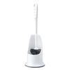 Long Handle Toilet Brush with Anti-Slip Grip, Silicone Bristles Curved Double Head Cleaning Brush for Deep Cleaning Stain