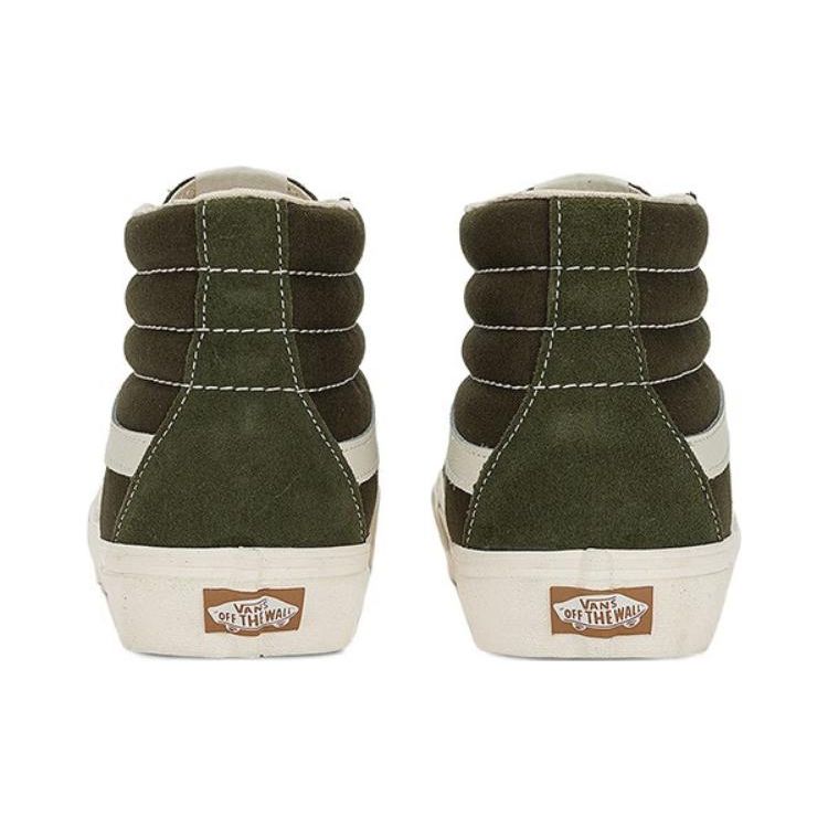 Vans Sk8 Vr3 Comfortable High-Top Skate Shoes Unisex Sneakers Olive-Green VN0005UN50K