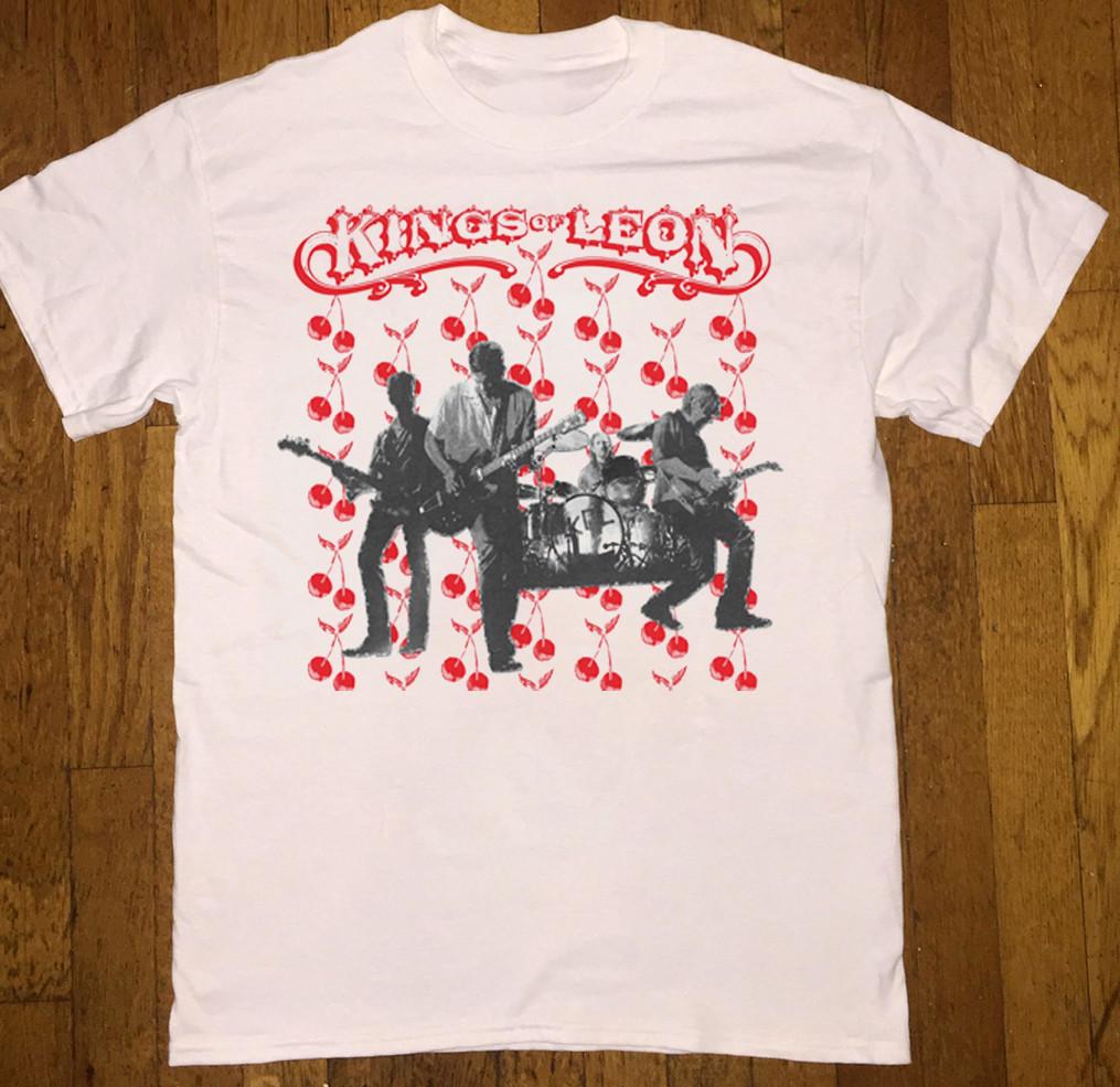 NEUES Kings of Leon Poster T-Shirt Weiß Alle Größen S-5XL AM3064 M gray