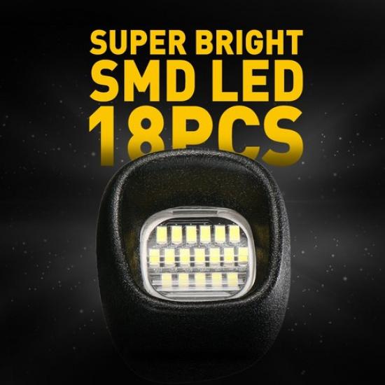 White LED License Plate Lights Tag Lamps For Chevy S10 GMC Sonoma Blazer Jimmy