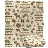 JQ Licensing Silky Log Cabin Supersoft Blanket