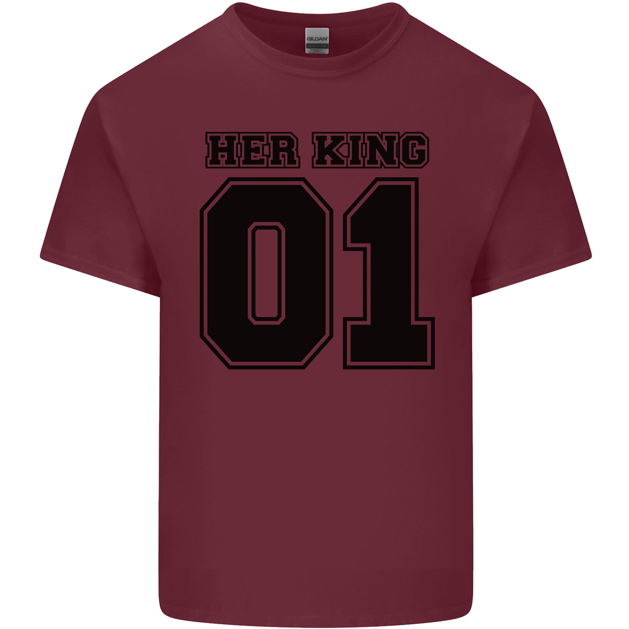 Her King Funny Valentines Day Unisexs Light Cotton TShirt S