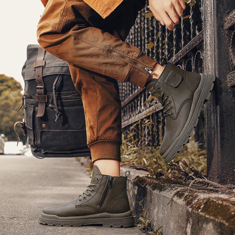 2024 Стильные мужские зимние плюшевые зимние ботинки — фото 7