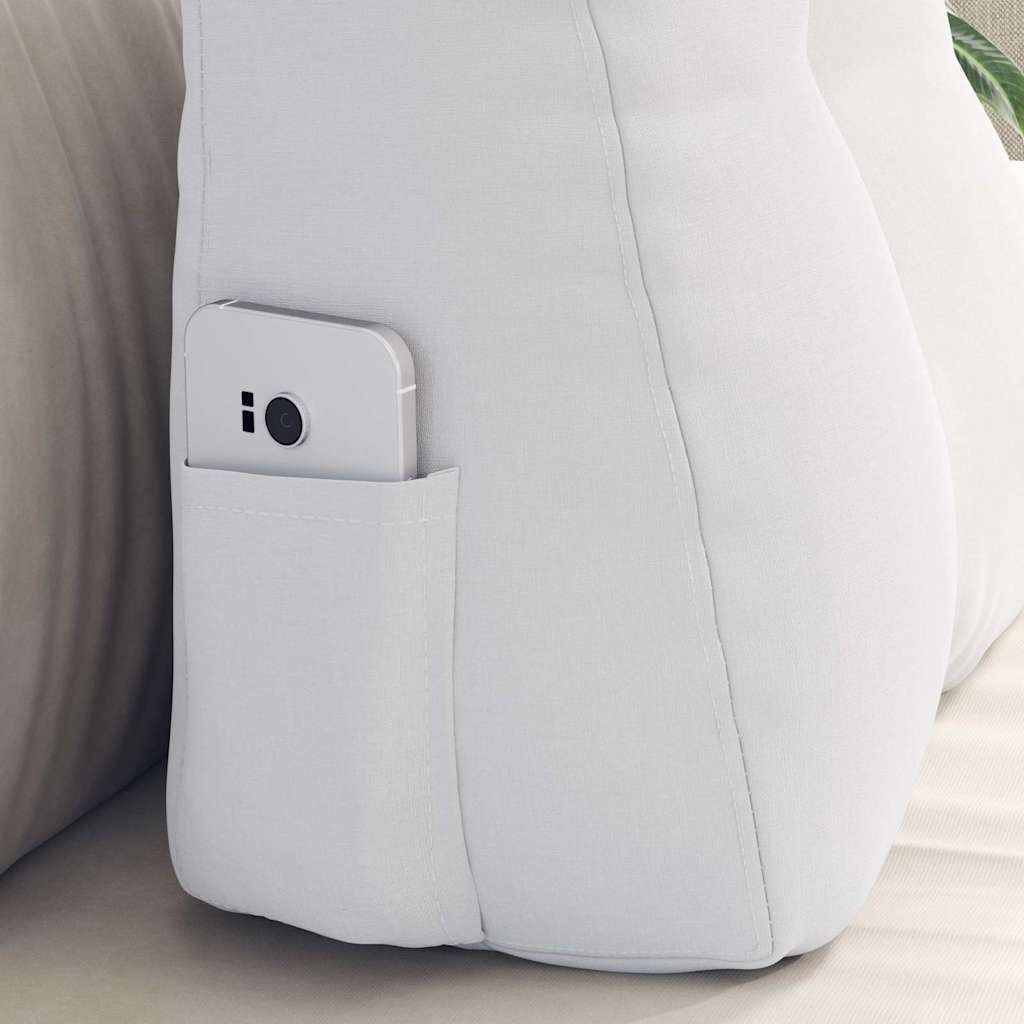 Back Cushion White 45 x 24 x 50 cm Fabric