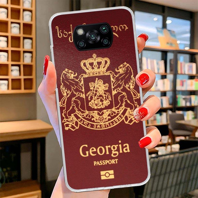 Georgia Flag Cover Phone Case For Xiaomi Poco F7 Ultra X7 X6 X5 Pro M7 Redmi 15C 15 13C 13 12C 12 10C 10 9A 9C 9T 9 Shell Poco X