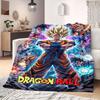 Deka s potiskem Dragon Ball Teplá pohodlná flanelová deka Vhodná do ložnic, na pohovky, postele, židle, na pikniky, na cesty