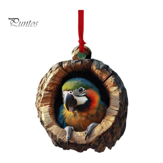 Christmas Animal Ornament Cartoon Forest Animal Hanging Decoration 2D Flat Acrylic Pendant for Christmas Tree Decor