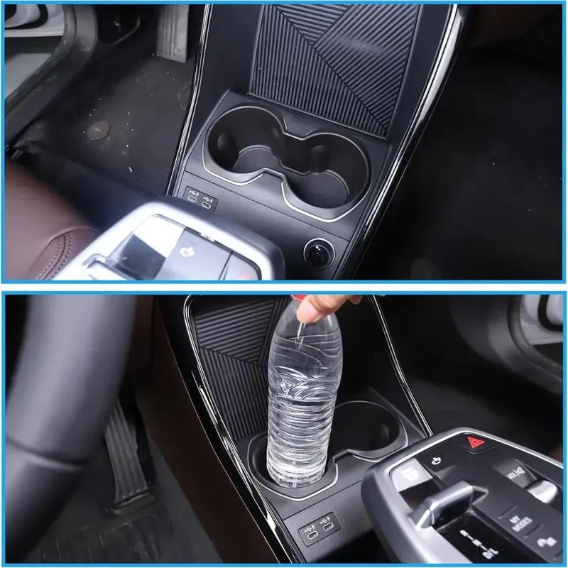 For BMW X1 U11 Center Console Organizer Tray  2024 U11 Lower Console Organizer Tray TPE Under Console Storage Box Cup Holder